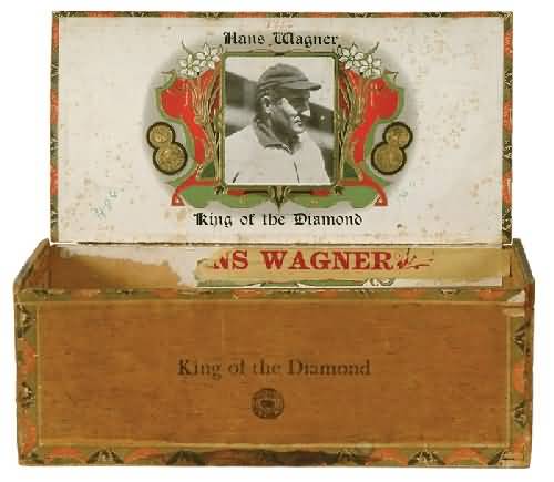 1910 Hans Wagner King of the Diamond Cigar Box